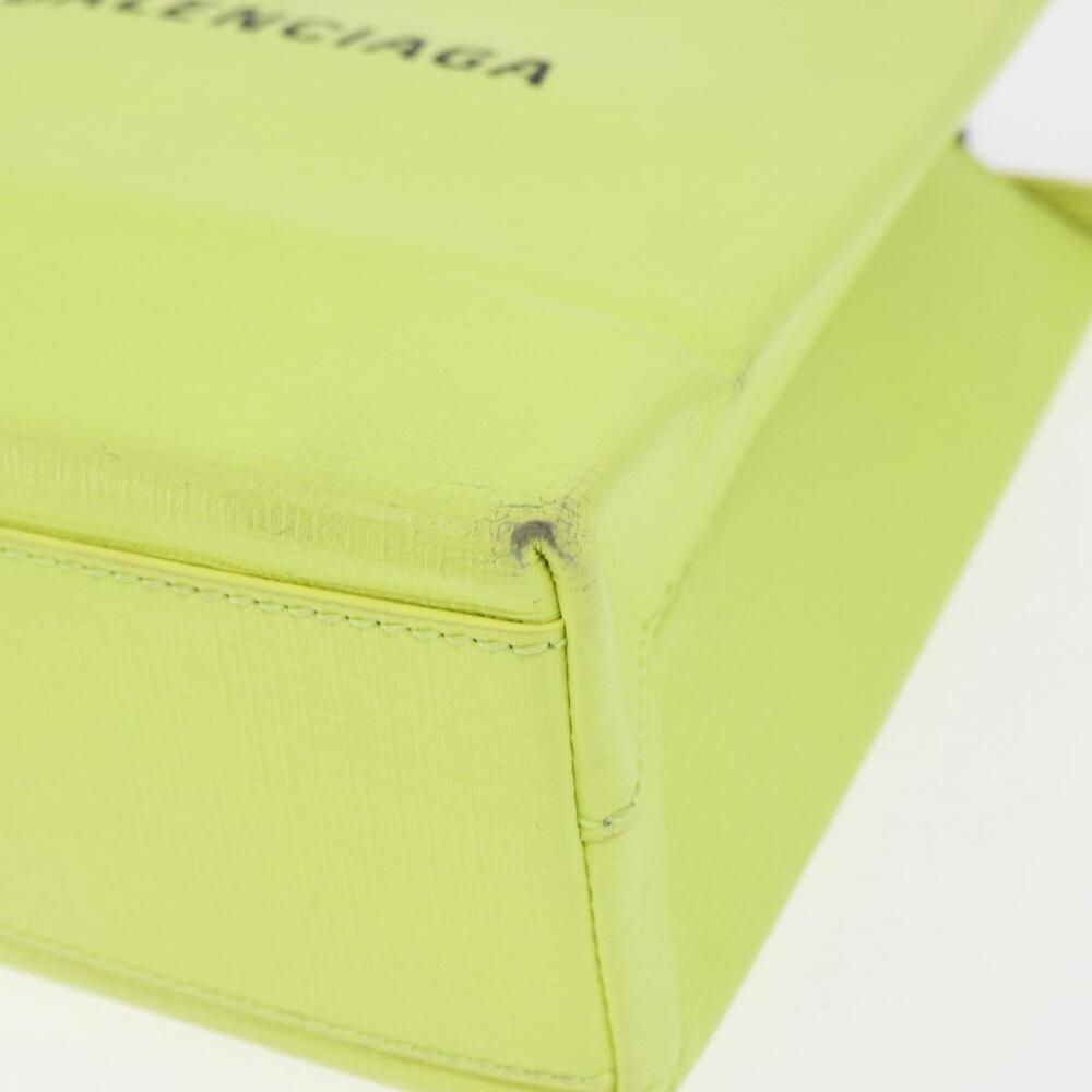 BALENCIAGA Tote Bag Leather 2way Yellow 572411 Auth bs31818 - Picture 16 of 16